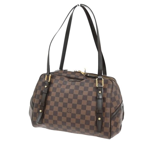 LOUIS VUITTON Rivington GM Shoulder Bag Damier Ebene Leather BN - Picture 1 of 15